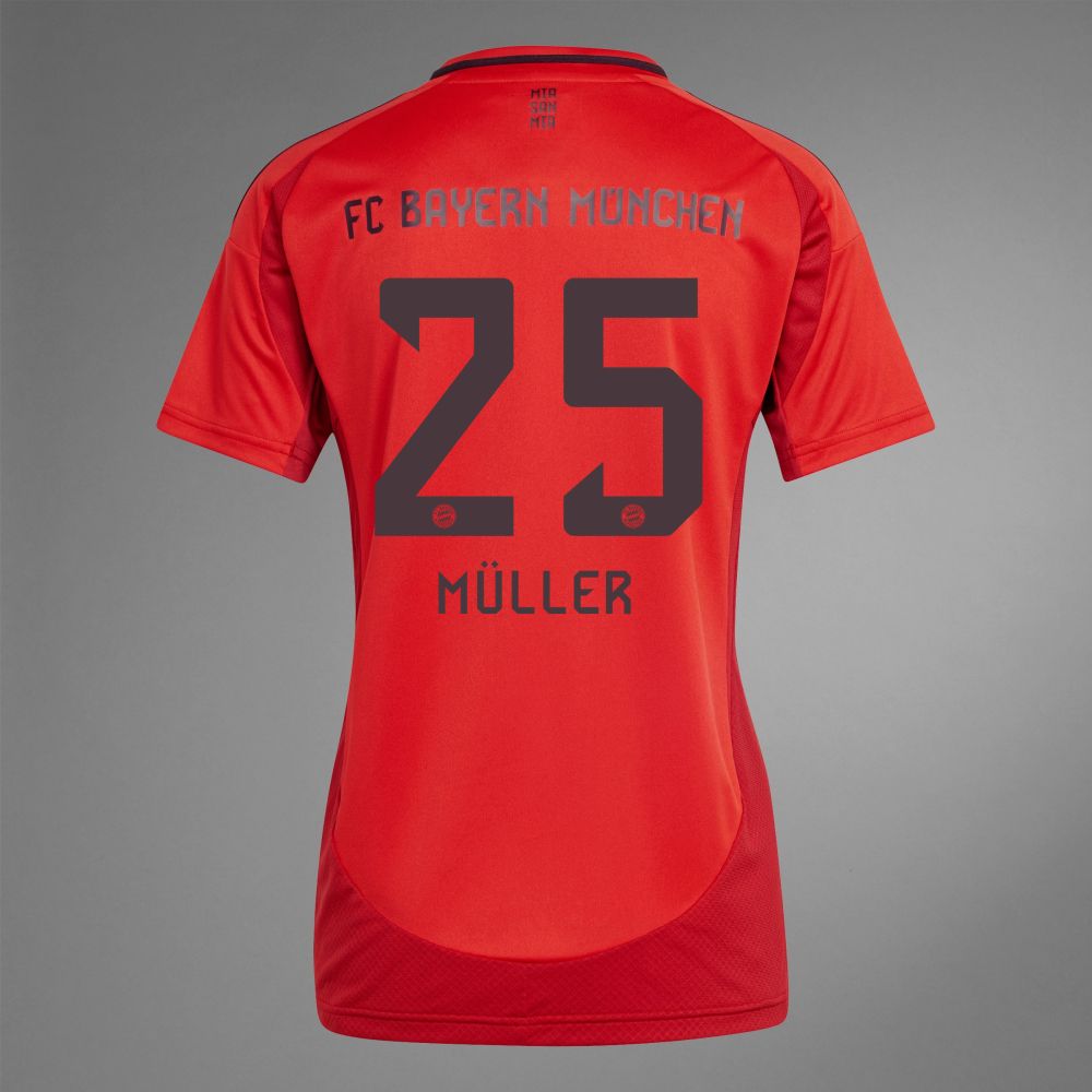 24-25 Bayern Munich MÜLLER 25 Home Women's Jersey 24-25 Bayern Munich MÜLLER 25 Home Women's Jersey
