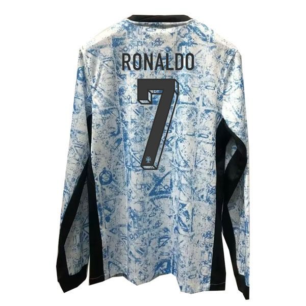 2024 Portugal Away Ronaldo 7 Long Sleeve Jersey 2024 Portugal Away Ronaldo 7 Long Sleeve Jersey