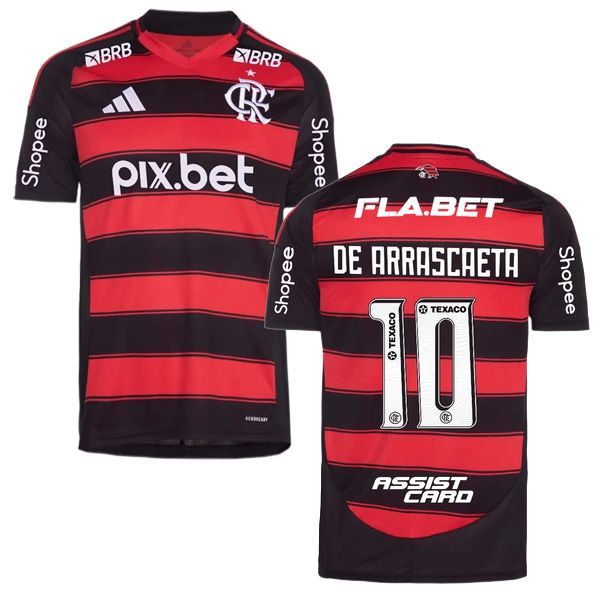 25-26 Flamengo Home De Arrascaeta 10 Jersey Full Sponsor 25-26 Flamengo Home De Arrascaeta 10 Jersey Full Sponsor