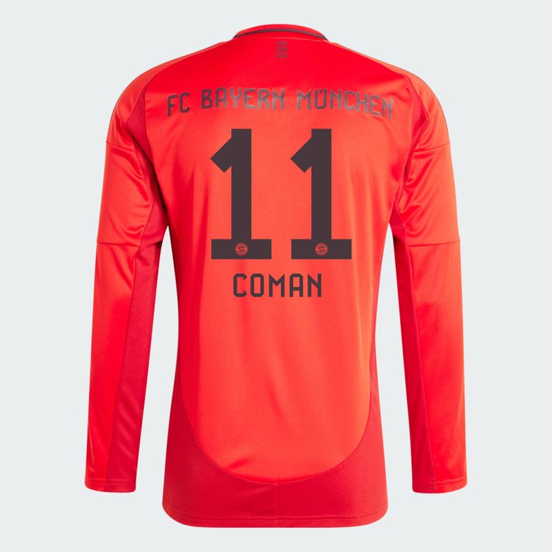 24-25 Bayern Munich COMAN 11 Home Long Sleeve Jersey