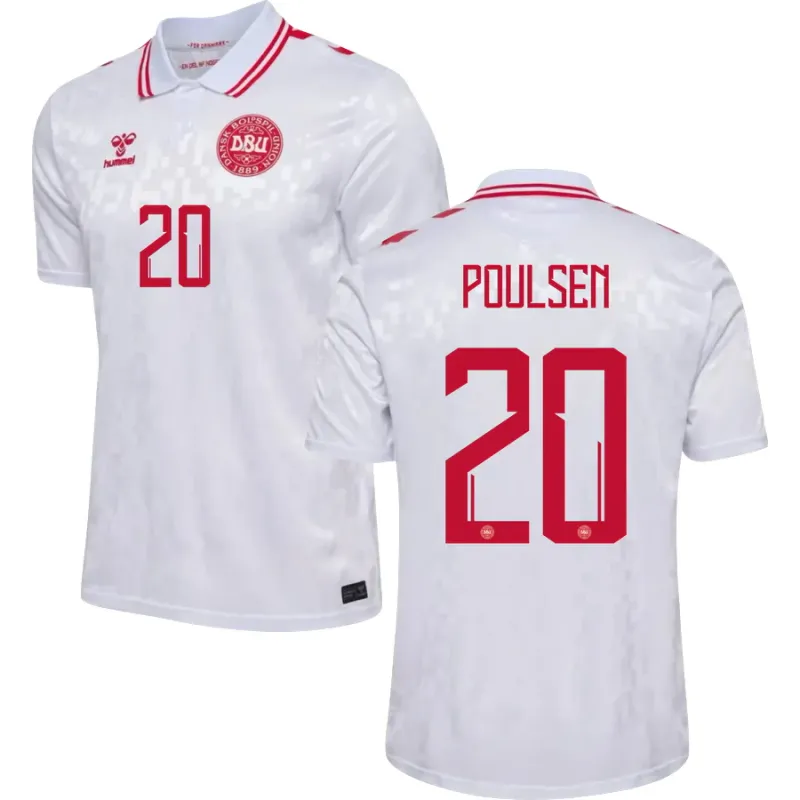 2024 Denmark POULSEN 20 Away Jersey