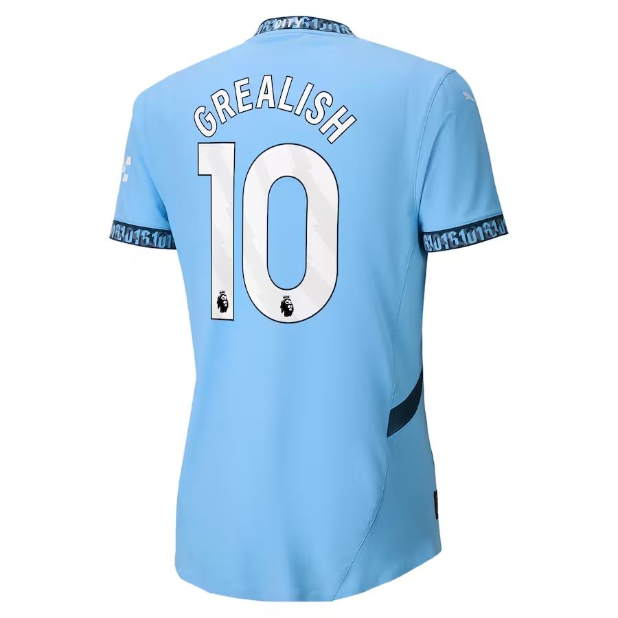 Manchester City Jack Grealish 10 Home Jersey 2024-25 (Player Version) Manchester City Jack Grealish 10 Home Jersey 2024-25 (Player Version)