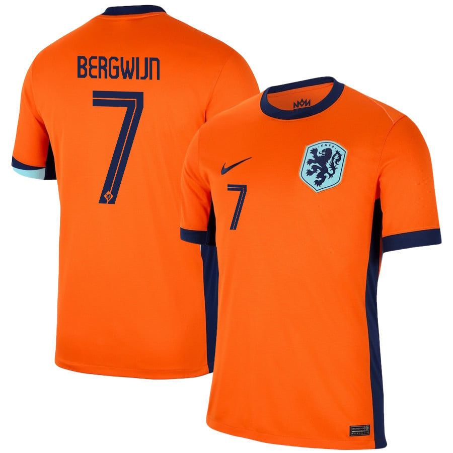 2024 Netherlands Bergwijn 7 Home Jersey