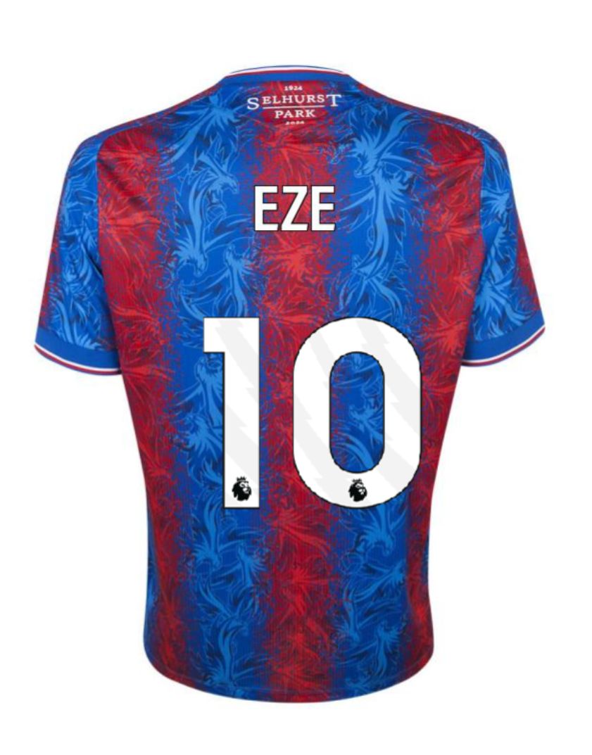 Crystal Palace Home EZE 10 Jersey 24-25 Crystal Palace Home EZE 10 Jersey 24-25