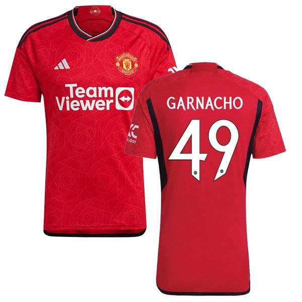 23-24 Manchester United Home Jersey Garnacho 49 UCL