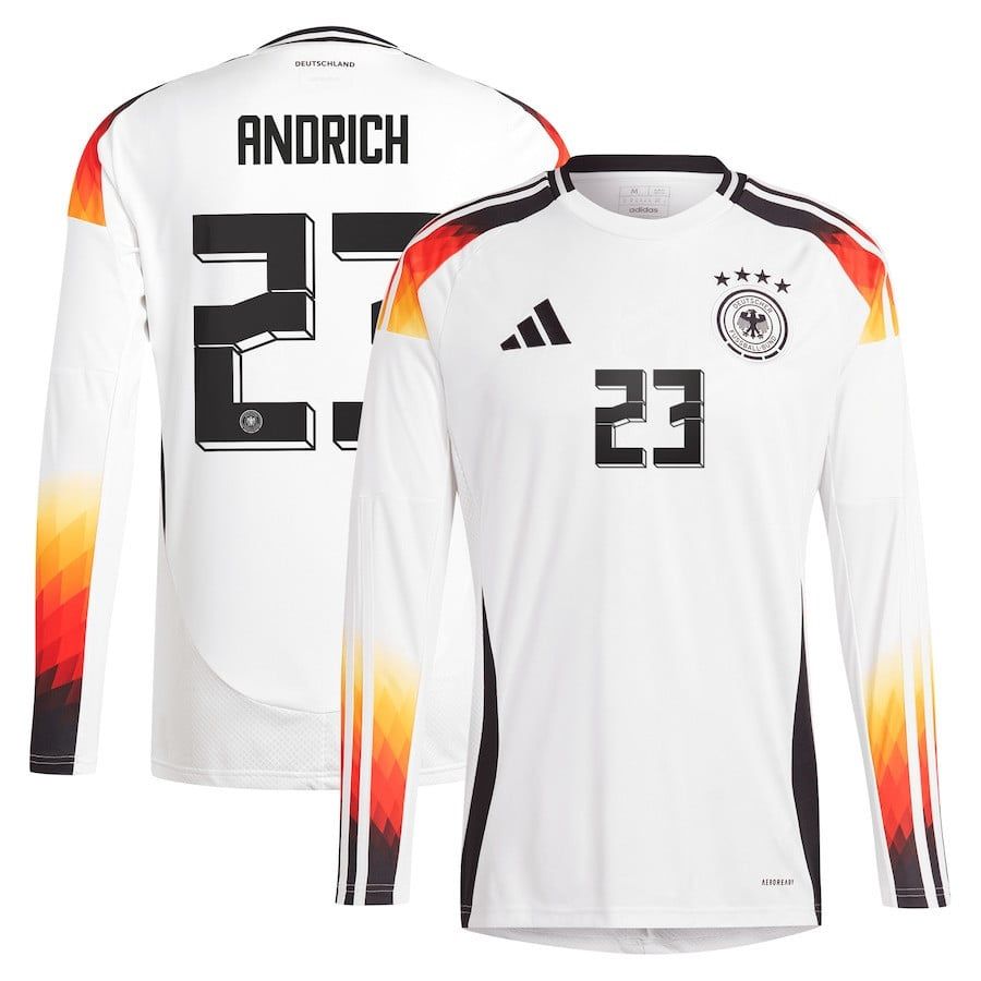 2024 Germany ANDRICH 23 Home Long Sleeve Jersey 2024 Germany ANDRICH 23 Home Long Sleeve Jersey