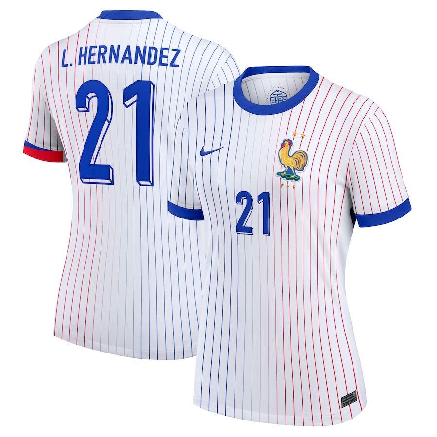 2024 France L. Hernandez 21 Away Women Jersey