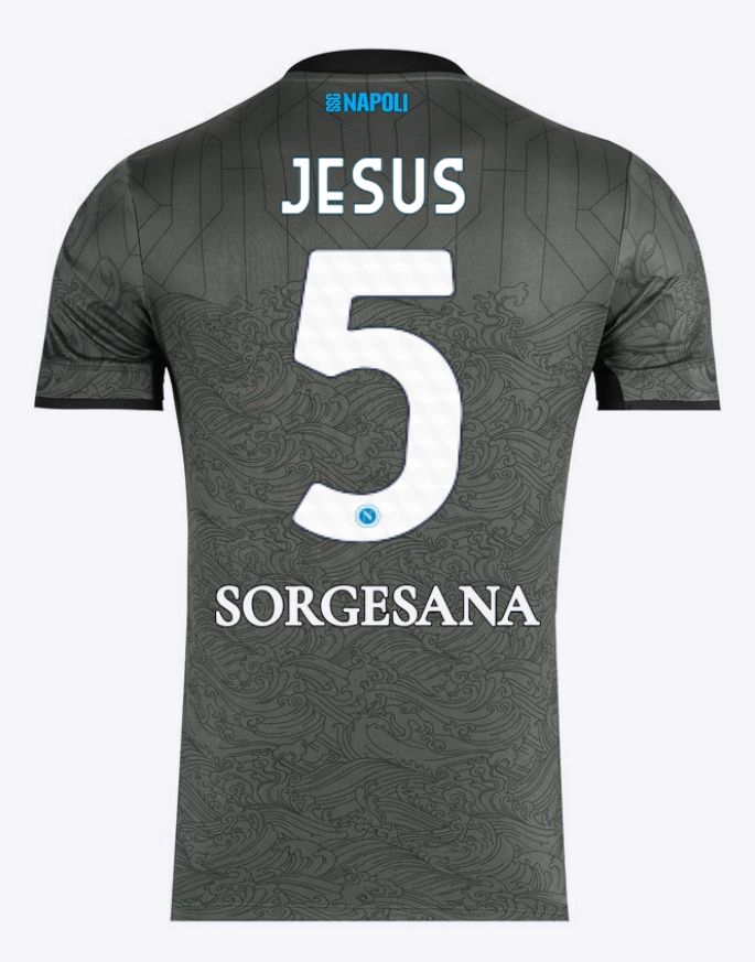 24-25 Napoli Third 5 Jesus Jersey 24-25 Napoli Third 5 Jesus Jersey