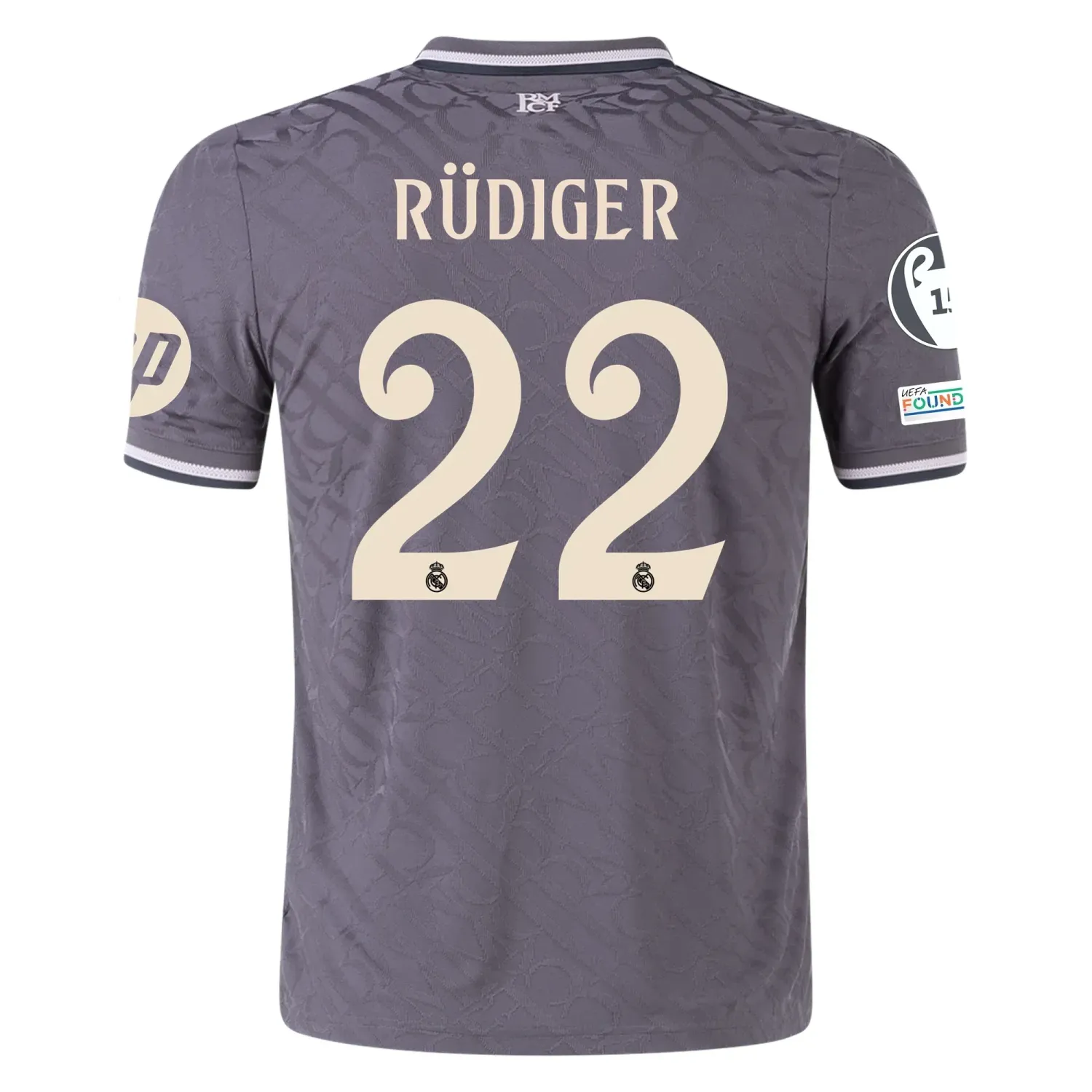 Real Madrid Rudiger 22 Third Jersey 2024/2025 With Champions League + Club World Cup Patches (Player version) Real Madrid Rudiger 22 Third Jersey 2024/2025 With Champions League + Club World Cup Patches (Player version)