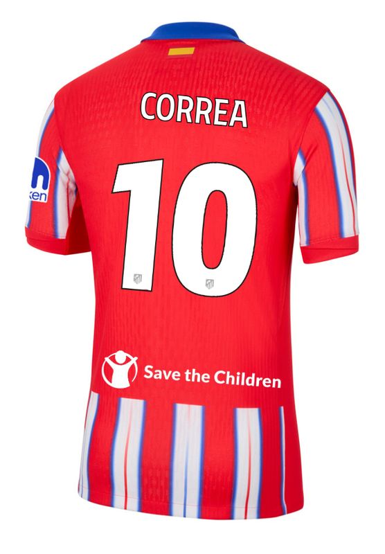 24-25 Atletico Madrid Home CORREA 10 Champions League Jersey