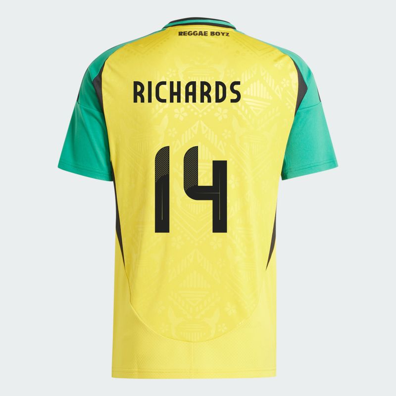 Jamaica Home Dujuan Richards #14 Soccer Jersey 2024
