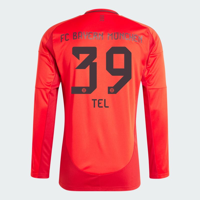 24-25 Bayern Munich TEL 39 Home Long Sleeve Jersey