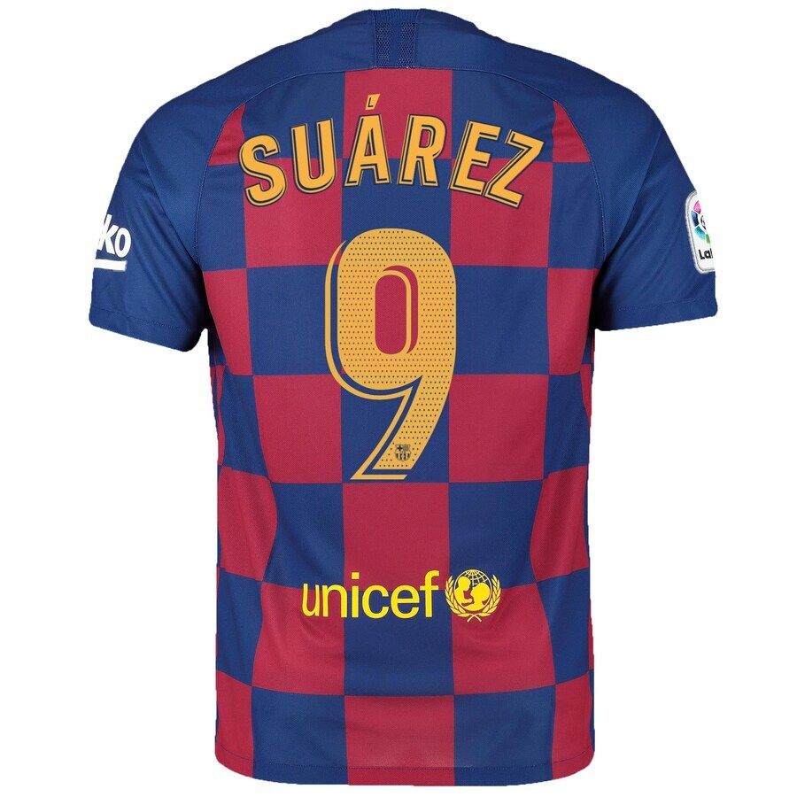 Barcelona Home  Luis Suárez 9 Soccer Jersey Shirt 2019-2020