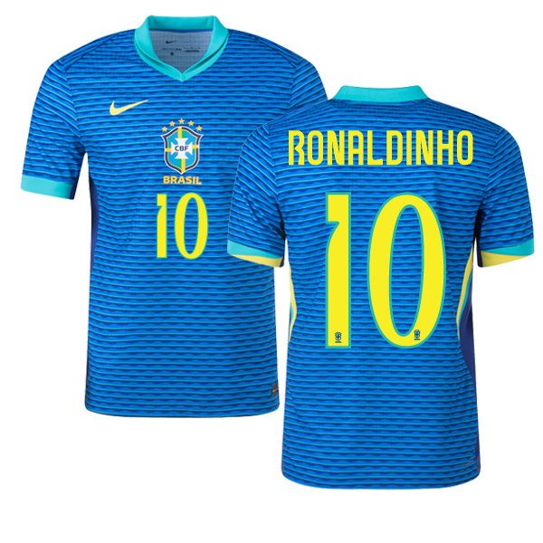 2024 Brazil RONALDINHO 10 Away Jersey (Player Version)