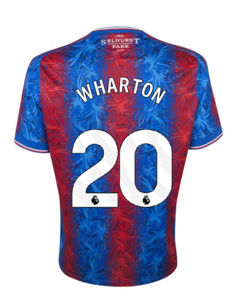 Crystal Palace Home WHARTON 20 Jersey 24-25 Crystal Palace Home WHARTON 20 Jersey 24-25
