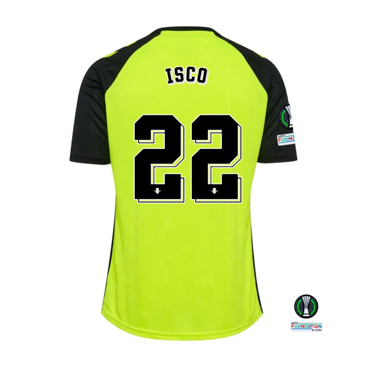 Real Betis Isco #22 Away Jersey 2024 With UEFA Conference League Patches Real Betis Isco #22 Away Jersey 2024 With UEFA Conference League Patches