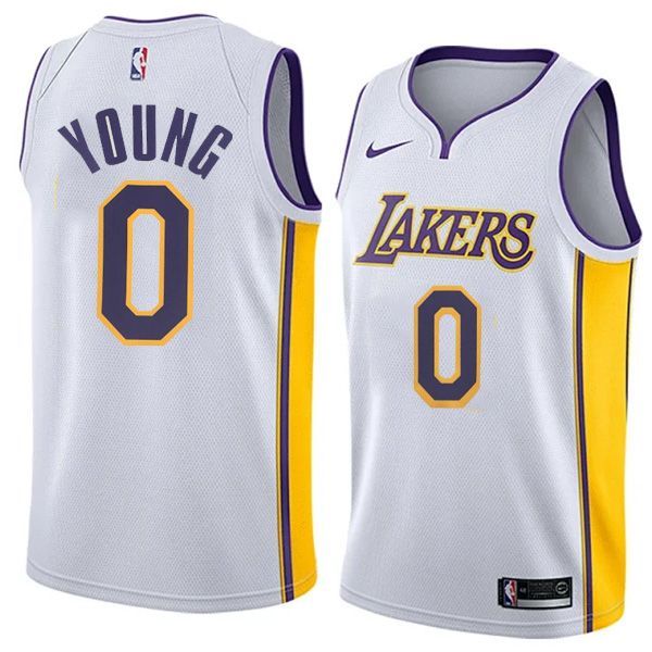 Los Angeles Lakers Nike White Swingman Jersey Nick Young 0