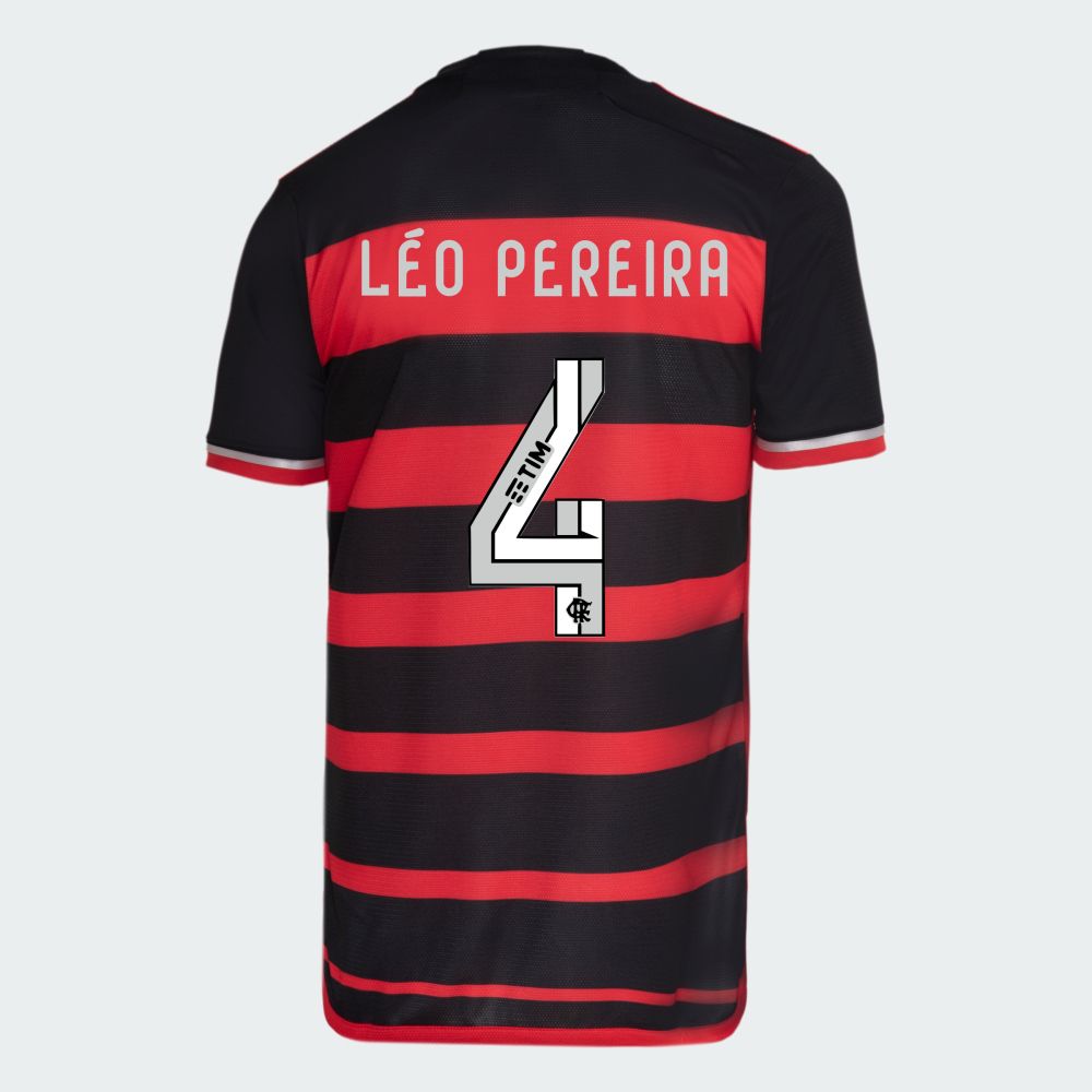 Flamengo Home Léo Pereira 4 Jersey Shirt 2024/25 Flamengo Home Léo Pereira 4 Jersey Shirt 2024/25