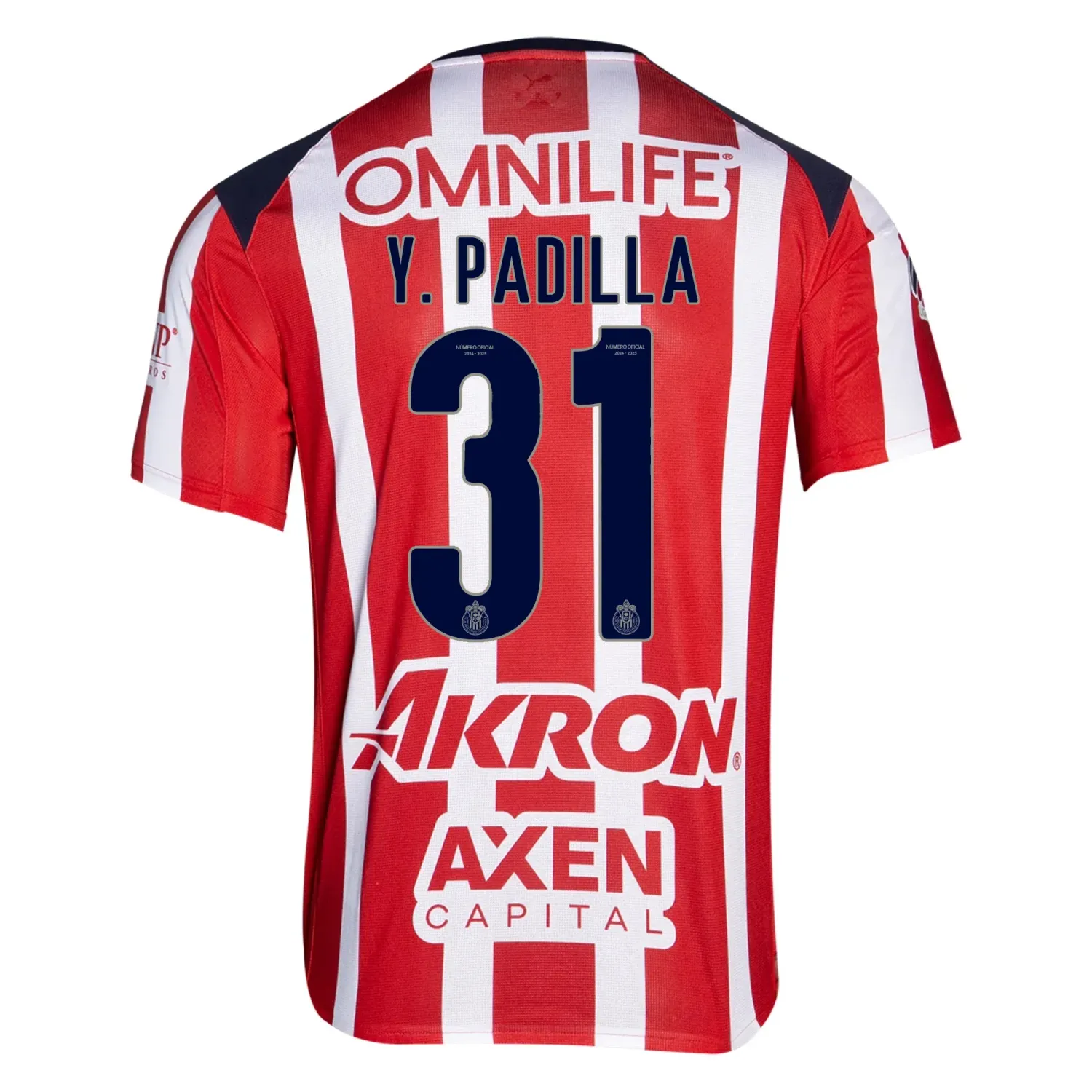 Chivas Jonathan Padilla 31 Home Jersey 2025/26