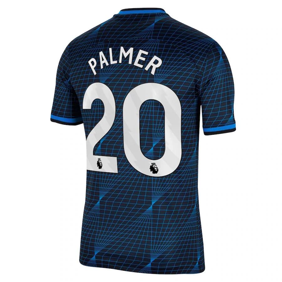Chelsea Cole Palmer #20 Away Jersey 2023/2024 with Infinite Athlete Sponsor Chelsea Cole Palmer #20 Away Jersey 2023/2024 with Infinite Athlete Sponsor