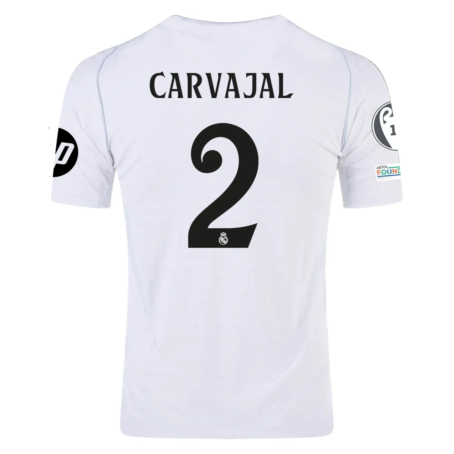 Real Madrid Carvajal 2 Home Jersey 2024/2025 With Champions League + Club World Cup Patches (Player version) Real Madrid Carvajal 2 Home Jersey 2024/2025 With Champions League + Club World Cup Patches (Player version)