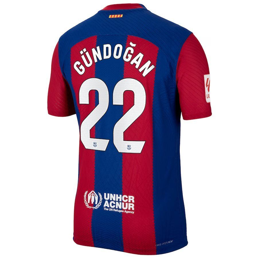Barcelona Home Ilkay Gündogan 22 Jersey Shirt 2023/2024 (Player Version)