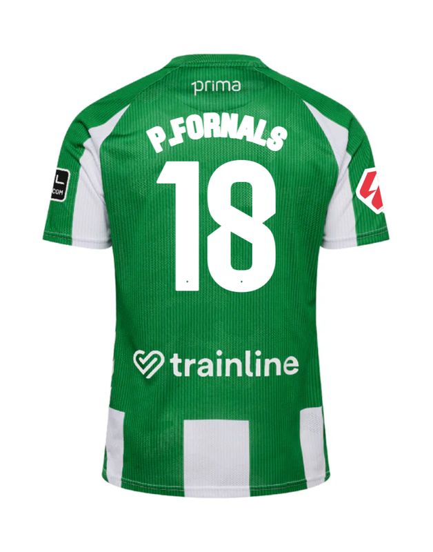25-26 Real Betis Home P.FORNALS 18 Jersey