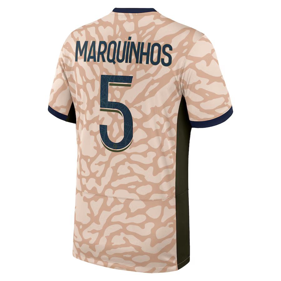 23-24 PSG Jordan Marquinhos 5 Fourth Jersey 23-24 PSG Jordan Marquinhos 5 Fourth Jersey