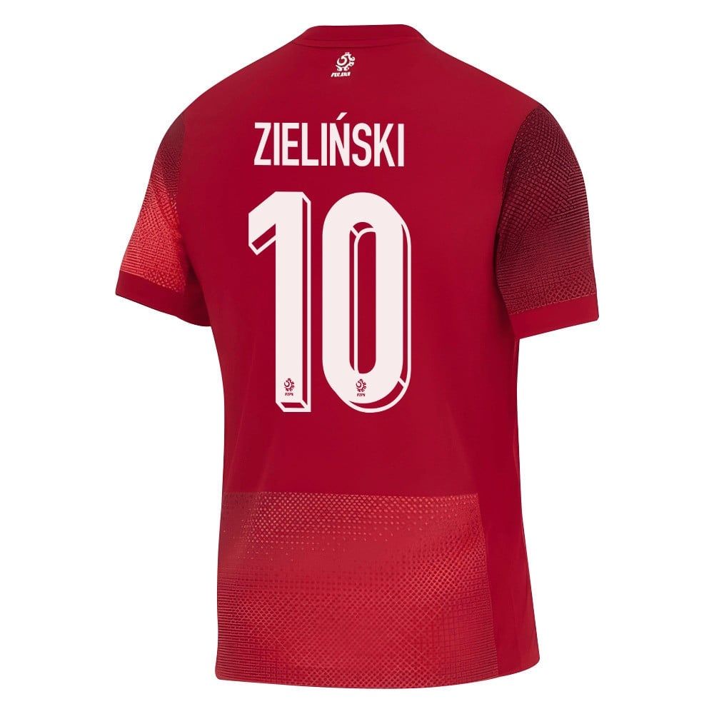 Poland Piotr Zieliński #10 Away Jersey 2024