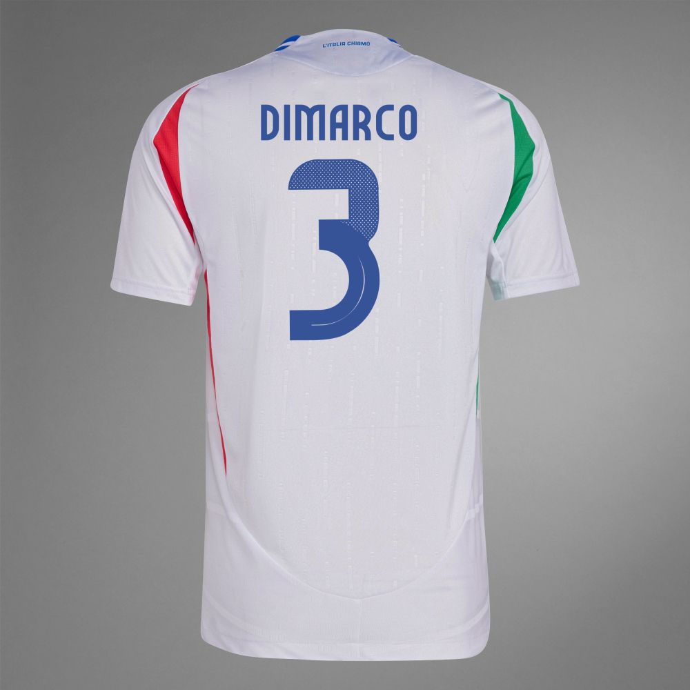 2024 Italy DIMARCO 3 Away Jersey (Player Version) 2024 Italy DIMARCO 3 Away Jersey (Player Version)
