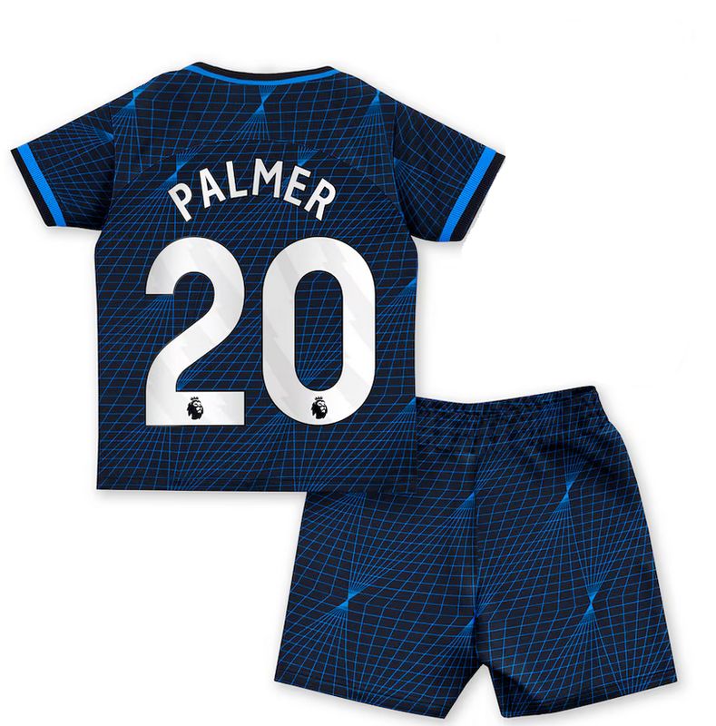 Chelsea Cole Palmer #20 Away Kids Kit