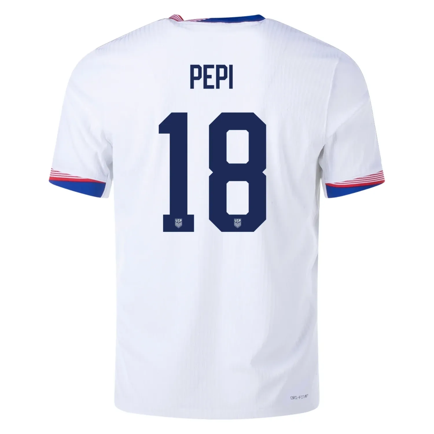 2024 United States PEPI 18 Home Jersey (Player Version) 2024 United States PEPI 18 Home Jersey (Player Version)
