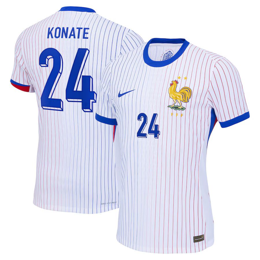 2024 France Konate 24 Away Jersey (Player Version)