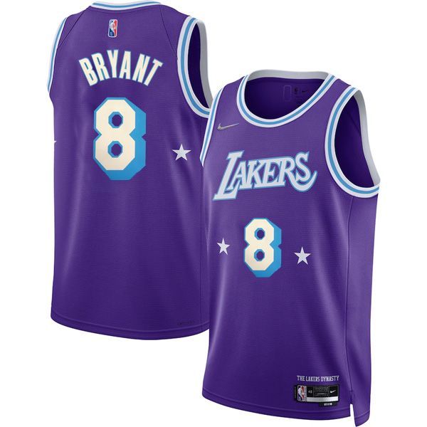 21-22 Los Angeles Lakers Purple Swingman Jersey Kobe Bryant 8