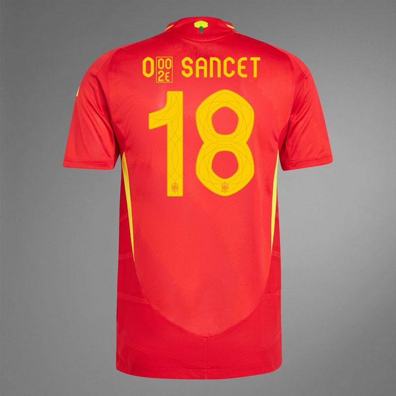 2024 Spain O. SANCET 18 Home Jersey (Player Version)