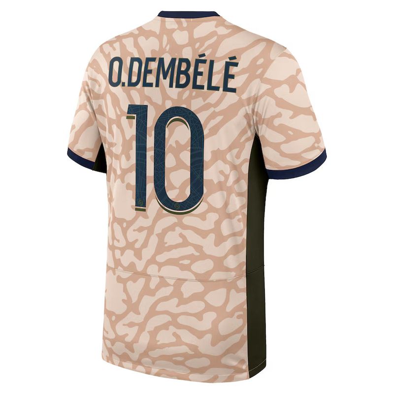 23-24 PSG Jordan O.Dembélé 10 Fourth Jersey