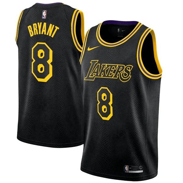 Los Angeles Lakers Black Mamba City Swingman Jersey Kobe Bryant 8