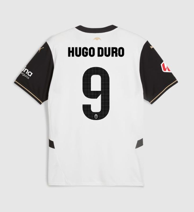 24-25 Valencia Home HUGO DURO 9 Jersey