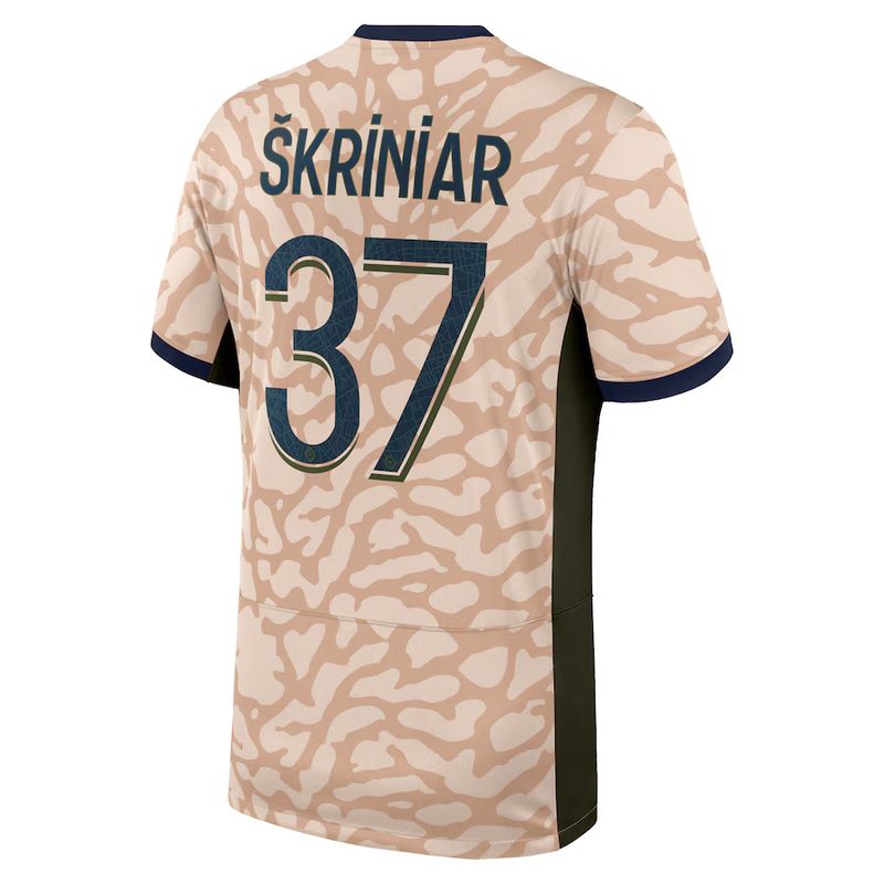 23-24 PSG Jordan Škriniar 37 Fourth Jersey
