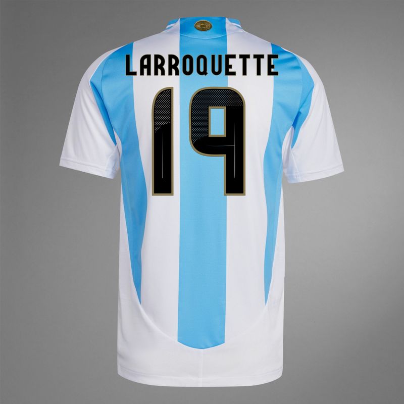 2024 Argentina LARROQUETTE 19 Home Jersey (Player Version)