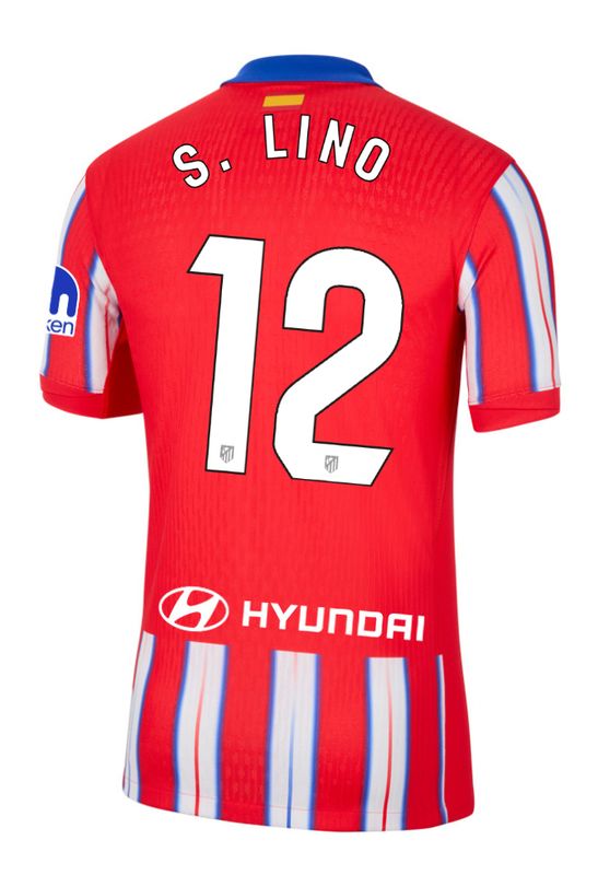 24-25 Atletico Madrid Home S. LINO 12 Laliga Jersey