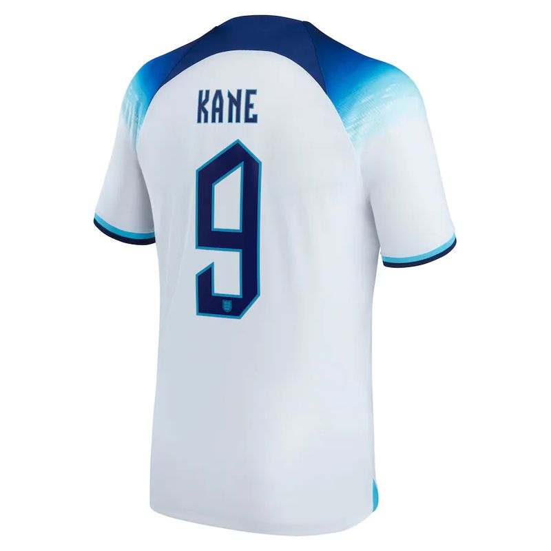 England Home Harry Kane 9 World Cup Jersey 2022