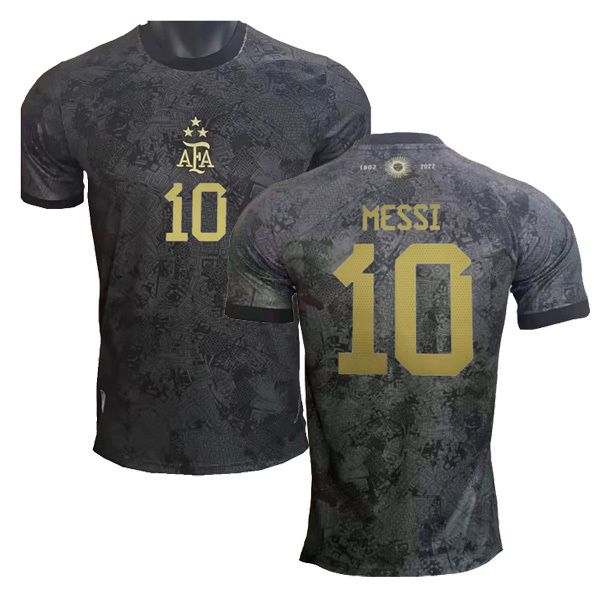 2022 Argentina Champion Version Black Jersey Messi #10