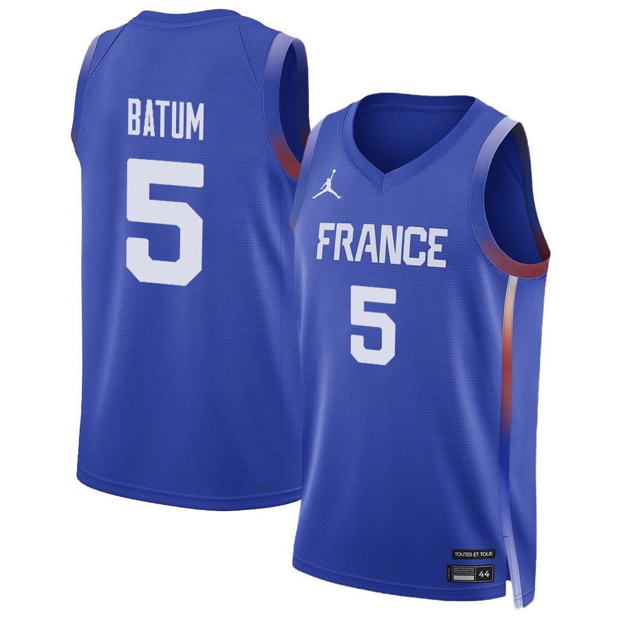 Nicolas Batum 5 France Basketball 2024 Summer Olympics Player Limited Unisex Jersey - Royal Nicolas Batum 5 France Basketball 2024 Summer Olympics Player Limited Unisex Jersey - Royal