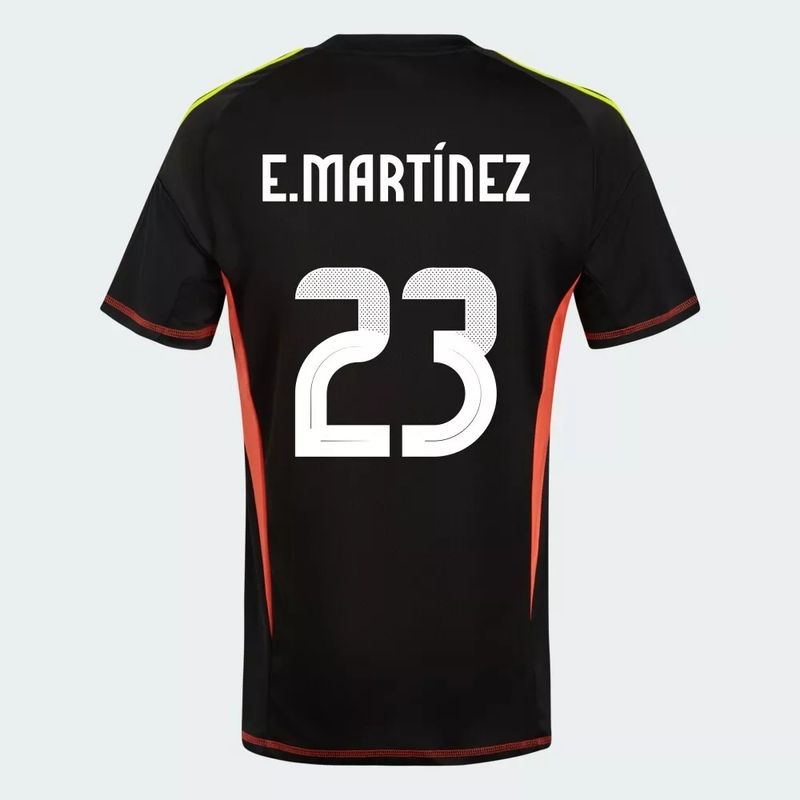 E. MARTINEZ #23 ARGENTINA 2024 BLACK GOALKEEPER JERSEY