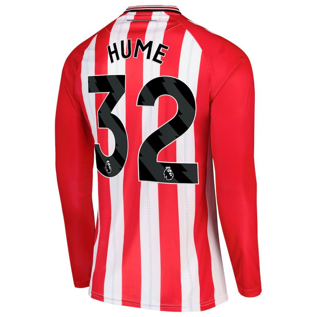 25-26 Sunderland Home HUME 32 Long Sleeve Jersey