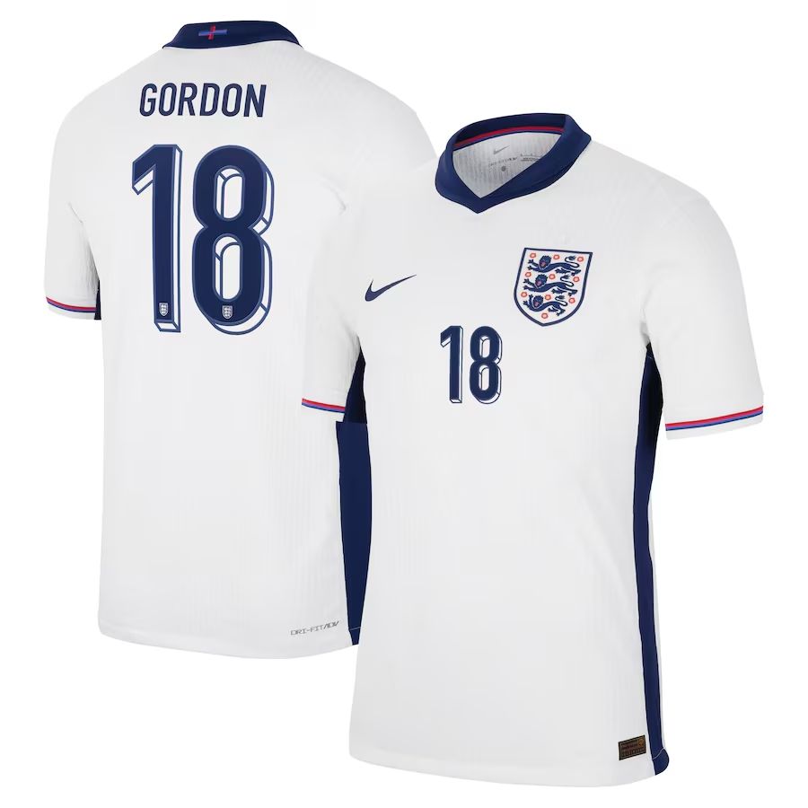 2024 England Gordon 18 Home Jersey (Player Version) 2024 England Gordon 18 Home Jersey (Player Version)