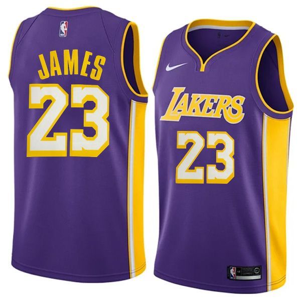 Los Angeles Lakers Nike Purple Swingman Jersey LeBron James 23