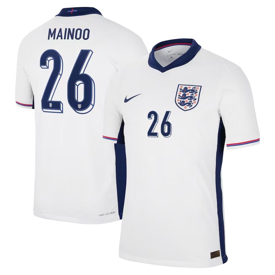 2024 England Mainoo 26 Home Jersey (Player Version)