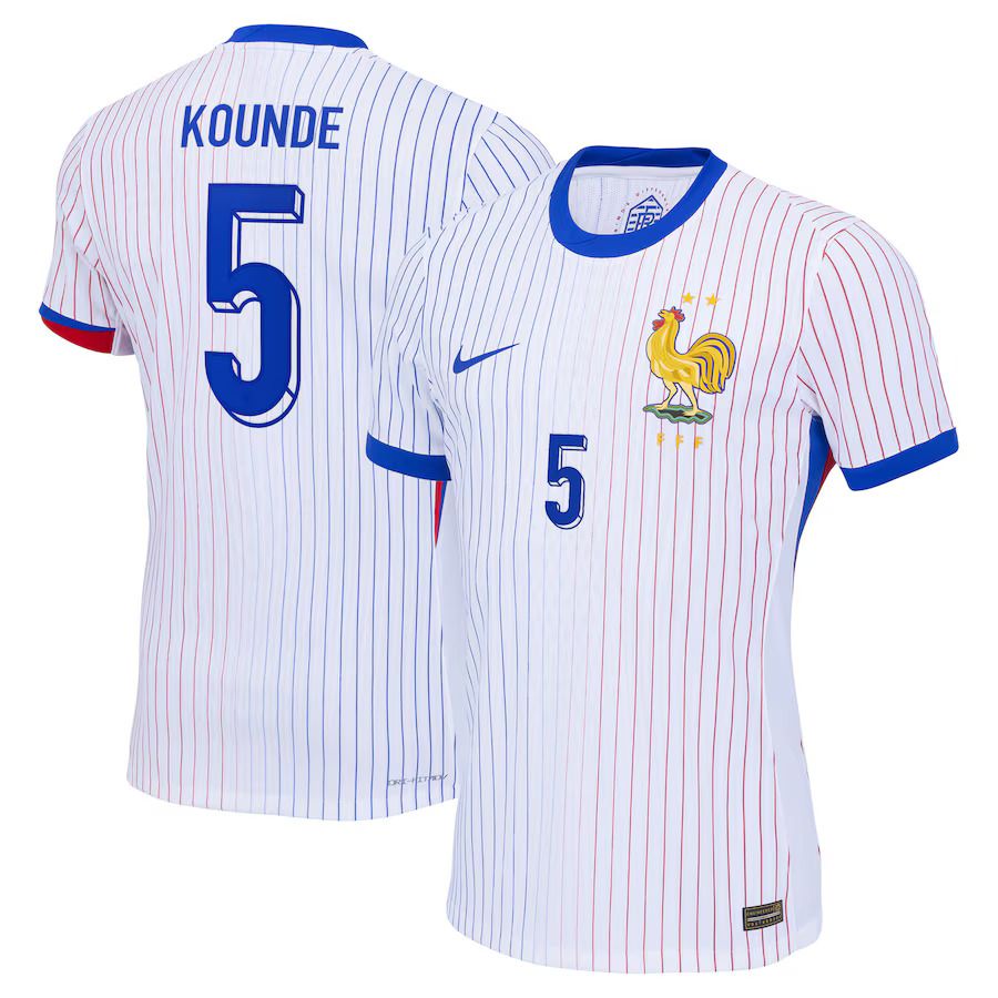 2024 France Kounde 5 Away Jersey (Player Version)
